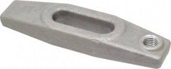 Jergens - 7/8" Stud, 2" Travel, 8" OAL x 2-1/8" Overall Width x 1-1/8" Overall Height, Heel Clamp - Grade C-1030/C-1035 Forged Steel, 2" Long x 13/16" Wide Slot, 3" Length x 1-1/2" Width x 3/4" Tapered Height, Tapped - USA Tool & Supply