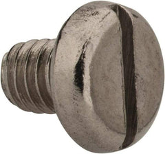 Value Collection - M4x0.70 Metric Coarse, 5mm Length Under Head Slotted Drive Machine Screw - Pan Head, Grade 18-8 & A2 Stainless Steel, Uncoated, Without Washer - USA Tool & Supply