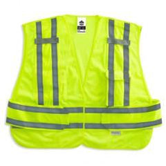 8244PSV M/L LIME PUBLIC SAFETY VEST - USA Tool & Supply