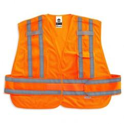 8244PSV XL/2XL ORANGE SAFETY VEST - USA Tool & Supply