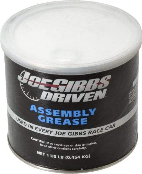 Joe Gibbs Driven Racing Oil - 1 Lb Tub Calcium Extreme Pressure Grease - Brown, Extreme Pressure, 158°F Max Temp, NLGIG 1-1/2, - USA Tool & Supply