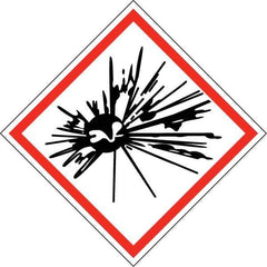 NMC - Blank GHS Shipping Labels - 4" High x 4" Wide - USA Tool & Supply