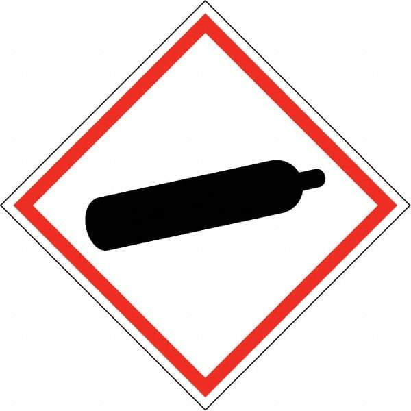 NMC - Blank GHS Shipping Labels - 4" High x 4" Wide - USA Tool & Supply