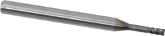 OSG - 3mm, 4 Flute, Single End, Solid Carbide, 0.2mm Corner Radius End Mill - 70mm OAL, 45° Helix, Right Hand Flute, 5mm LOC, Right Hand Cut, 15mm Extended Reach - USA Tool & Supply