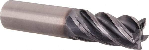 Kennametal - 18mm, 5 Flute, Solid Carbide, 0.75mm Corner Radius End Mill - 92mm OAL, 32mm LOC - USA Tool & Supply