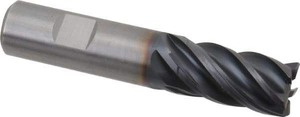 Kennametal - 18mm, 5 Flute, Solid Carbide, 0.75mm Corner Radius End Mill - 92mm OAL, 32mm LOC - USA Tool & Supply