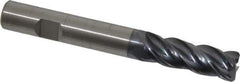 Kennametal - 1/2", 4 Flute, Solid Carbide, 0.06" Corner Radius End Mill - 4" OAL, 1-1/2" LOC - USA Tool & Supply