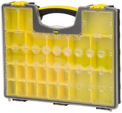 Stanley - 25 Compartment Tool Organizer - 13-1/8" Wide x 16-7/32" Deep x 2-1/8" High, Polypropylene Resin & Acrylonitrile Butadiene Styrene Plastic - USA Tool & Supply