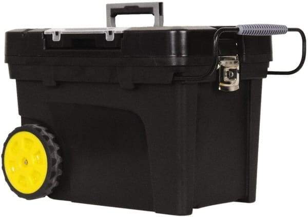 Stanley - Mobile Tool Chest - 14-15/32" Wide x 14-15/32" Deep x 16-3/4" High, Polypropylene Resin, Black - USA Tool & Supply
