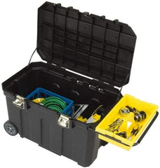 Stanley - Mobile Tool Chest - 30" Wide x 18-1/2" Deep x 19" High, Polypropylene Resin, Black - USA Tool & Supply