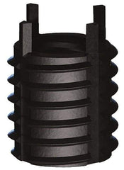 Jergens - 1-1/8 - 7 Internal, 1-1/2 - 12 External, UNC, 1-5/8" Insert Length, Heavy Duty Keylocking Thread Inserts - Carbon Steel, Zinc Phosphate Finish, Grade C1215, 2B Internal Class of Fit, 2A External Class of Fit, Use Tool 215-064713 - USA Tool & Supply