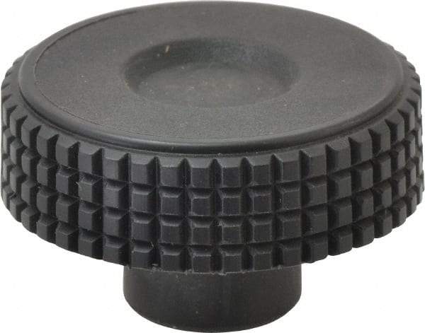 Elesa - 1.57" Head, Knurled Knob - Female Insert, Plastic - USA Tool & Supply
