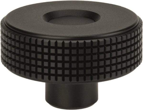 Elesa - 2.36" Head, Knurled Knob - Female Insert, Plastic - USA Tool & Supply