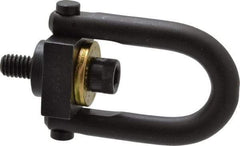 Jergens - 800 Lb Load Capacity Safety Engineered Center Pull Hoist Ring - 7 Ft/Lb Torque, 5/16 - 18 Thread, 4140 Alloy Steel, Black Oxide Finish - USA Tool & Supply