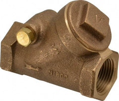 NIBCO - 3/4" Bronze Check Valve - Y-Pattern, FNPT x FNPT, 200 WOG - USA Tool & Supply