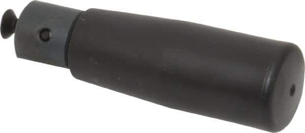 Elesa - M4x0.7 Stem, Revolving (Folding) Handwheel & Machine Handle - Technopolymer Cylindrical Handle, Steel Stem, 2.2" Handle Length, 2.91" OAL - USA Tool & Supply