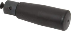 Elesa - M4x0.7 Stem, Revolving (Folding) Handwheel & Machine Handle - Technopolymer Cylindrical Handle, Steel Stem, 2.2" Handle Length, 2.91" OAL - USA Tool & Supply