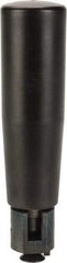 Elesa - M6x1.0 Stem, Revolving (Folding) Handwheel & Machine Handle - Technopolymer Cylindrical Handle, Steel Stem, 3.54" Handle Length, 4.48" OAL - USA Tool & Supply