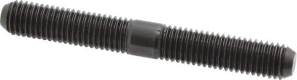 Jergens - M12x1.75 95mm OAL Equal Double Threaded Stud - Alloy Steel, Black Oxide Finish, 37mm Equal Thread Length, Metric - USA Tool & Supply