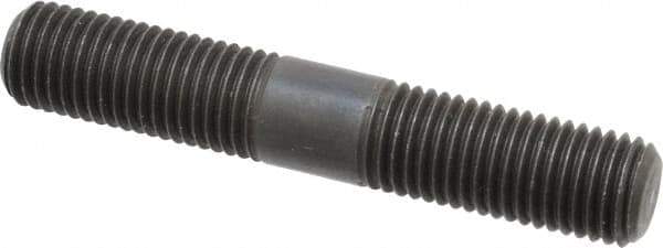 Jergens - M16x2.0 95mm OAL Equal Double Threaded Stud - Alloy Steel, Black Oxide Finish, 36mm Equal Thread Length, Metric - USA Tool & Supply