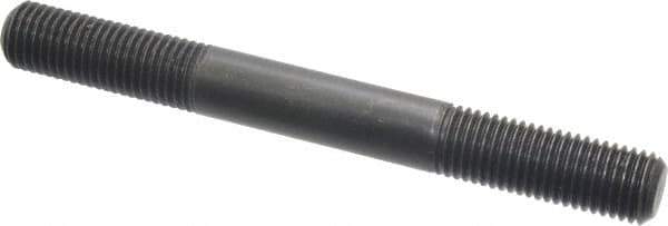 Jergens - M16x2.0 150mm OAL Equal Double Threaded Stud - Alloy Steel, Black Oxide Finish, 47mm Equal Thread Length, Metric - USA Tool & Supply
