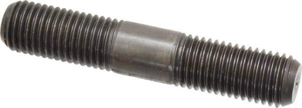 Jergens - M20x2.5 110mm OAL Equal Double Threaded Stud - Alloy Steel, Black Oxide Finish, 44mm Equal Thread Length, Metric - USA Tool & Supply