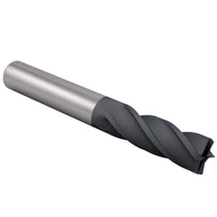 OSG - 1/2", 1" LOC, 1/2" Shank Diam, 3" OAL, 4 Flute, Solid Carbide Square End Mill - Single End, Diamond Finish, Spiral Flute, 30° Helix, Centercutting, Right Hand Cut, Right Hand Flute, Series 7040 - USA Tool & Supply