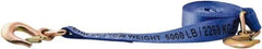 Erickson Manufacturing - 20' Long x 2" Wide, 10,000 Lb Basket Capacity, Polyester & Steel Web Sling - Blue - USA Tool & Supply