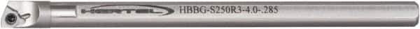 Hertel - 0.26" Min Bore Diam, 6" OAL, 3/16" Shank Diam, HBBG Indexable Boring Bar - 1-7/8" Max Bore Depth, WPGT Insert, Screw Holding Method - USA Tool & Supply