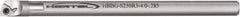 Hertel - 0.26" Min Bore Diam, 6" OAL, 3/16" Shank Diam, HBBG Indexable Boring Bar - 1-7/8" Max Bore Depth, WPGT Insert, Screw Holding Method - USA Tool & Supply