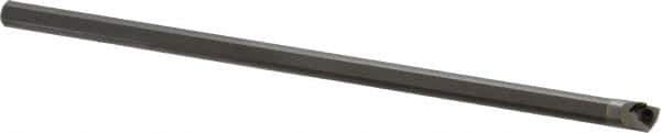 Hertel - 0.285" Min Bore Diam, 6" OAL, 1/4" Shank Diam, HBBG Indexable Boring Bar - 2-1/2" Max Bore Depth, WPGT Insert, Screw Holding Method - USA Tool & Supply