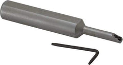 Hertel - 0.3" Min Bore Diam, 4" OAL, 5/8" Shank Diam, HBBF Indexable Boring Bar - 1-1/4" Max Bore Depth, TD.. Insert, Screw Holding Method - USA Tool & Supply