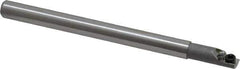 Hertel - 0.18" Min Bore Diam, 2-1/2" OAL, 3/16" Shank Diam, HBBC Indexable Boring Bar - 1/2" Max Bore Depth, CD.. Insert, Screw Holding Method - USA Tool & Supply