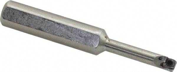 Hertel - 0.208" Min Bore Diam, 2-1/2" OAL, 3/8" Shank Diam, HBBC Indexable Boring Bar - 1" Max Bore Depth, CD.. Insert, Screw Holding Method - USA Tool & Supply