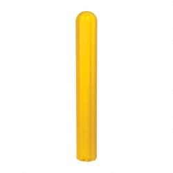 Eagle - 7-7/8" Wide x 7-7/8" Deep x 56" High, 6" Bumper Post Sleeve - Yellow, High Density Polyethylene, 8 Lb, Ribbed Surface - USA Tool & Supply