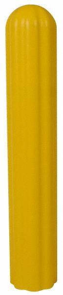 Eagle - 10" Deep x 57" High, 8" Bumper Post Sleeve - Yellow, High Density Polyethylene, 9 Lb, Ribbed Surface - USA Tool & Supply
