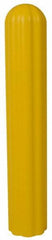 Eagle - 10" Deep x 57" High, 8" Bumper Post Sleeve - Yellow, High Density Polyethylene, 9 Lb, Ribbed Surface - USA Tool & Supply