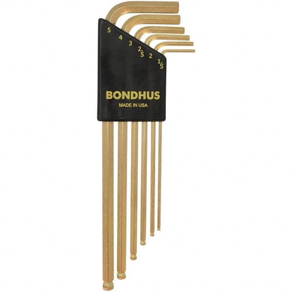 Bondhus - Hex Key Sets Tool Type: Hex Handle Type: L-Key Long Arm - USA Tool & Supply