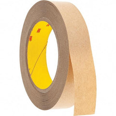 3M - 1" x 36 Yd Acrylic Adhesive Double Sided Tape - 4 mil Thick, Clear, Polyester Film Liner - USA Tool & Supply
