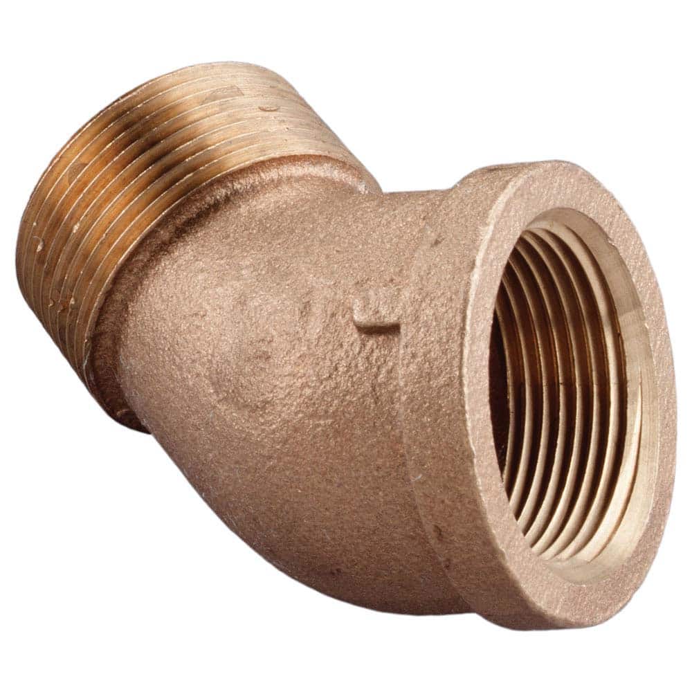 Merit Brass - Brass & Chrome Pipe Fittings Type: 45 Degree Street Elbow Fitting Size: 1 - USA Tool & Supply