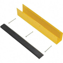 Vestil - 4-7/8" Long, Rubber Rack Guard - Yellow/Black - USA Tool & Supply