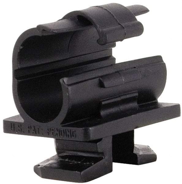 ZSI - 5/8" Tube Diam, Cushion Clamp - Black, 175 Lb Capacity, Polyamide - USA Tool & Supply