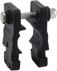 ZSI - 3/4" Pipe, Cushion Clamp - Black, 200 Lb Capacity, Glass Filled Nylon 6 - USA Tool & Supply