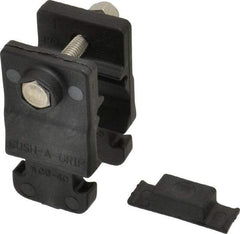 ZSI - 3/4" Pipe, Cushion Clamp - Black, 200 Lb Capacity, Glass Filled Nylon 6 - USA Tool & Supply