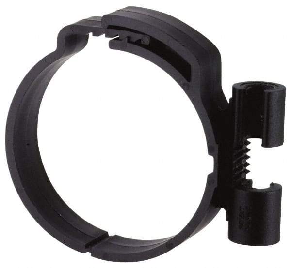 ZSI - 3/8" Rod, 1-1/2" Tube Diam, Cushion Clamp - Black, 150 Lb Capacity, Polyamide - USA Tool & Supply