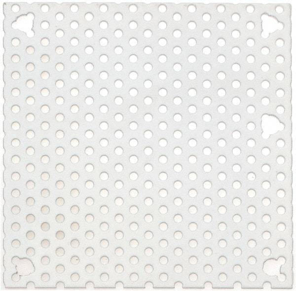 Cooper B-Line - 4-1/4" OAW x 4-1/4" OAH Powder Coat Finish Electrical Enclosure Perforated Panel - 6" x 6" Box, 16 Gauge Steel, Use with 664-1 - USA Tool & Supply