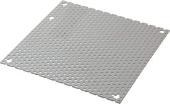 Cooper B-Line - 6-1/4" OAW x 6-1/4" OAH Powder Coat Finish Electrical Enclosure Perforated Panel - 8" x 8" Box, 16 Gauge Steel, Use with 884-1/886-1 - USA Tool & Supply