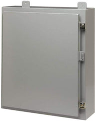 Cooper B-Line - Steel Standard Enclosure Hinge Flat Cover - NEMA 12, 13, 36" Wide x 36" High x 12" Deep - USA Tool & Supply