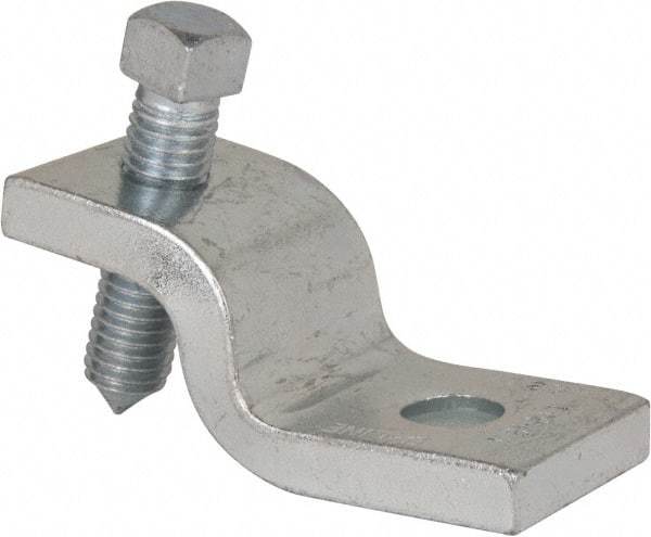 Cooper B-Line - 1" Max Flange Thickness, Strut To Beam Clamp - 600 Lb Capacity, ASTM A1011 Carbon Steel - USA Tool & Supply