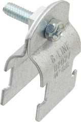 Cooper B-Line - 3/4" Pipe, 16 Gauge, Grade ASTM A1011," Pipe or Conduit Clamp - Zinc Plated, 400 Lb Capacity, All Conduit - USA Tool & Supply